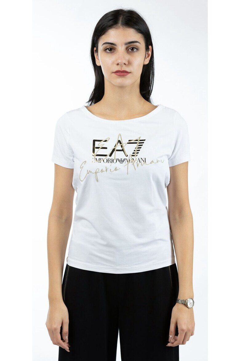 Emporio Armani EA7 Tricou Train Logo Series W Handwritten Tee Crossover 3DTT26TJFKZ00101 - Pled.ro