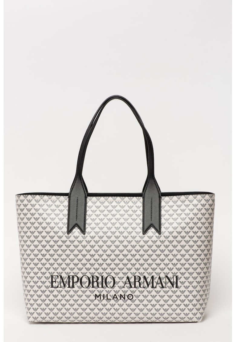 Emporio Armani Geanta shopper cu imprimeu logo - Pled.ro