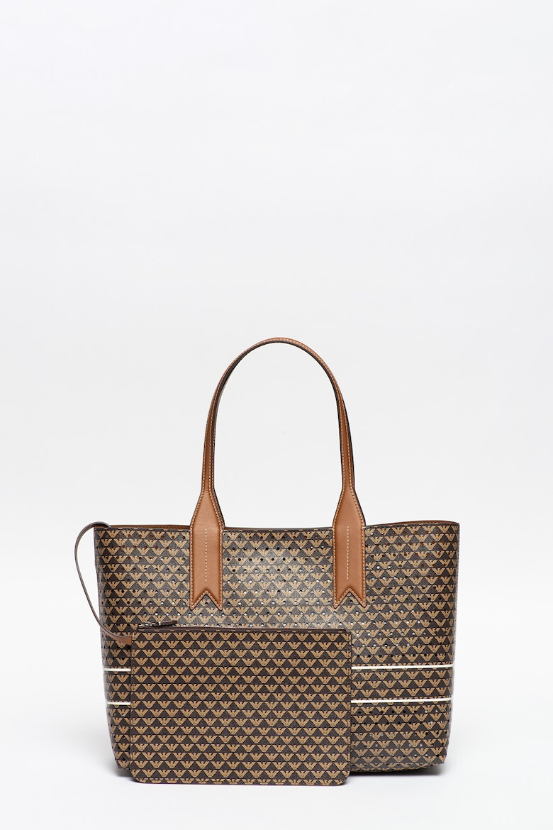 Emporio Armani Geanta shopper cu imprimeu logo - Pled.ro