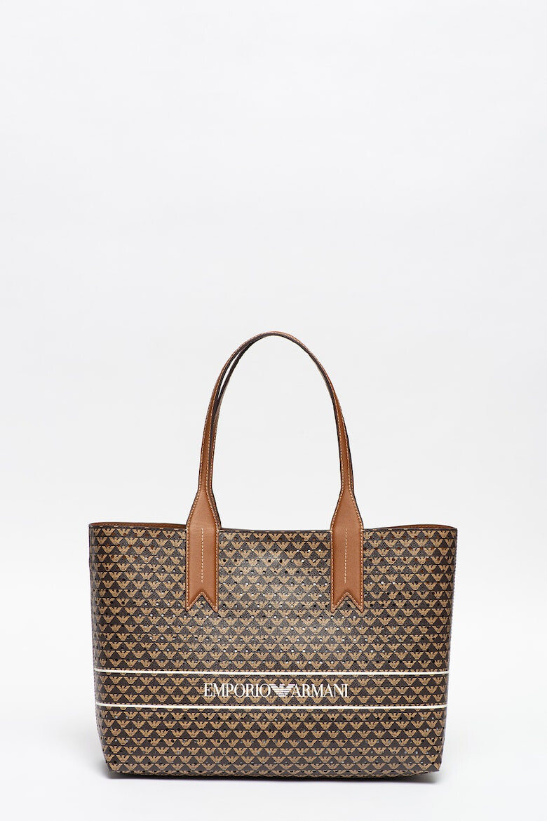 Emporio Armani Geanta shopper cu imprimeu logo - Pled.ro