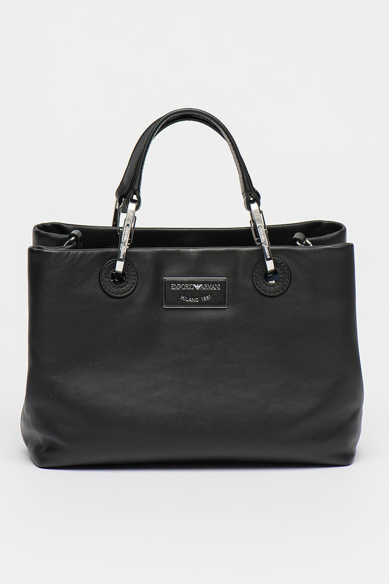 Emporio Armani Geanta tote din piele cu detaliu logo - Pled.ro