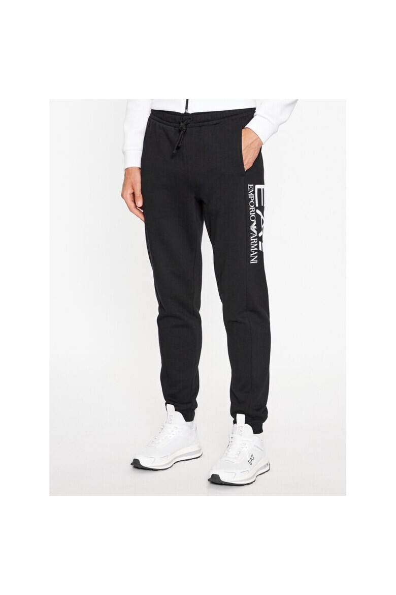 Emporio Armani Pantaloni sport barbati 087043 Negru Bumbac - Pled.ro