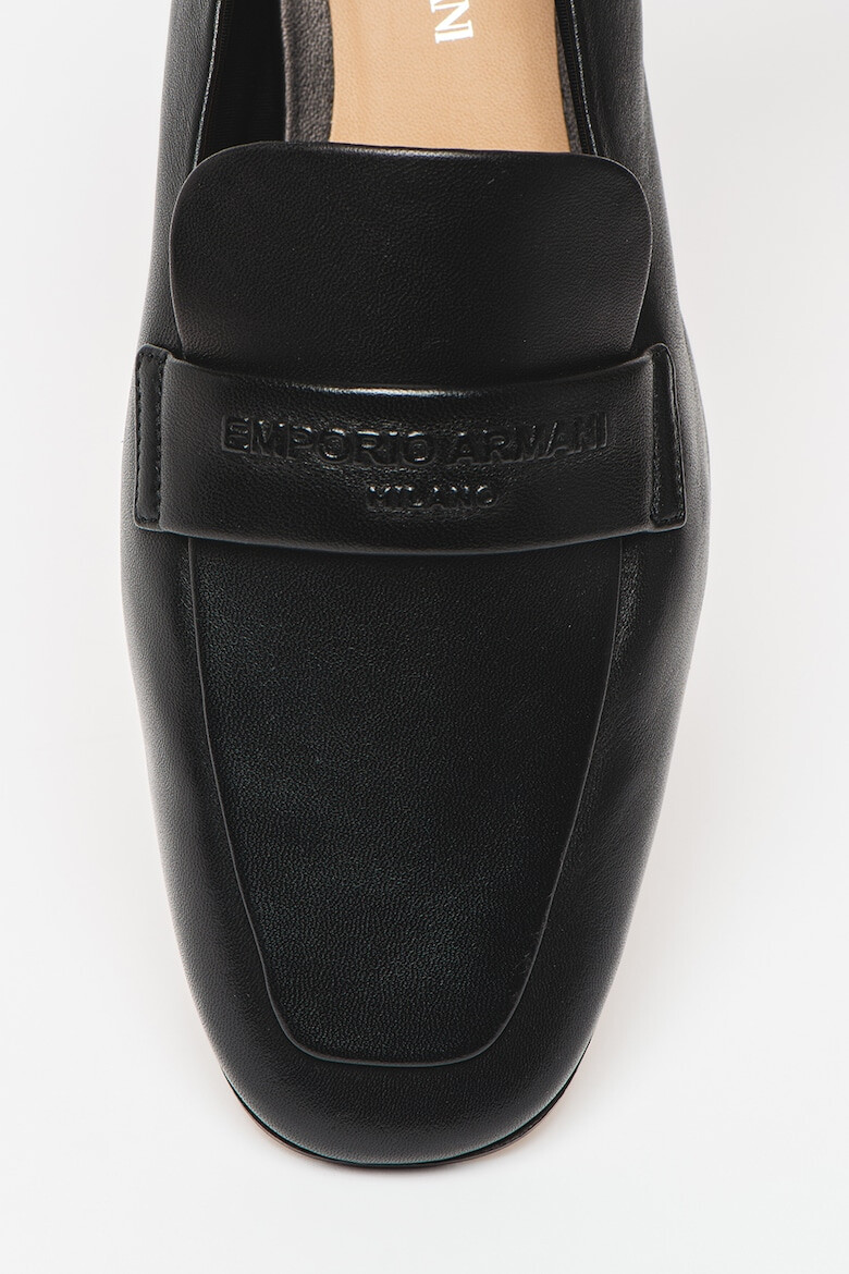 Emporio Armani Pantofi loafer din piele cu logo in relief - Pled.ro