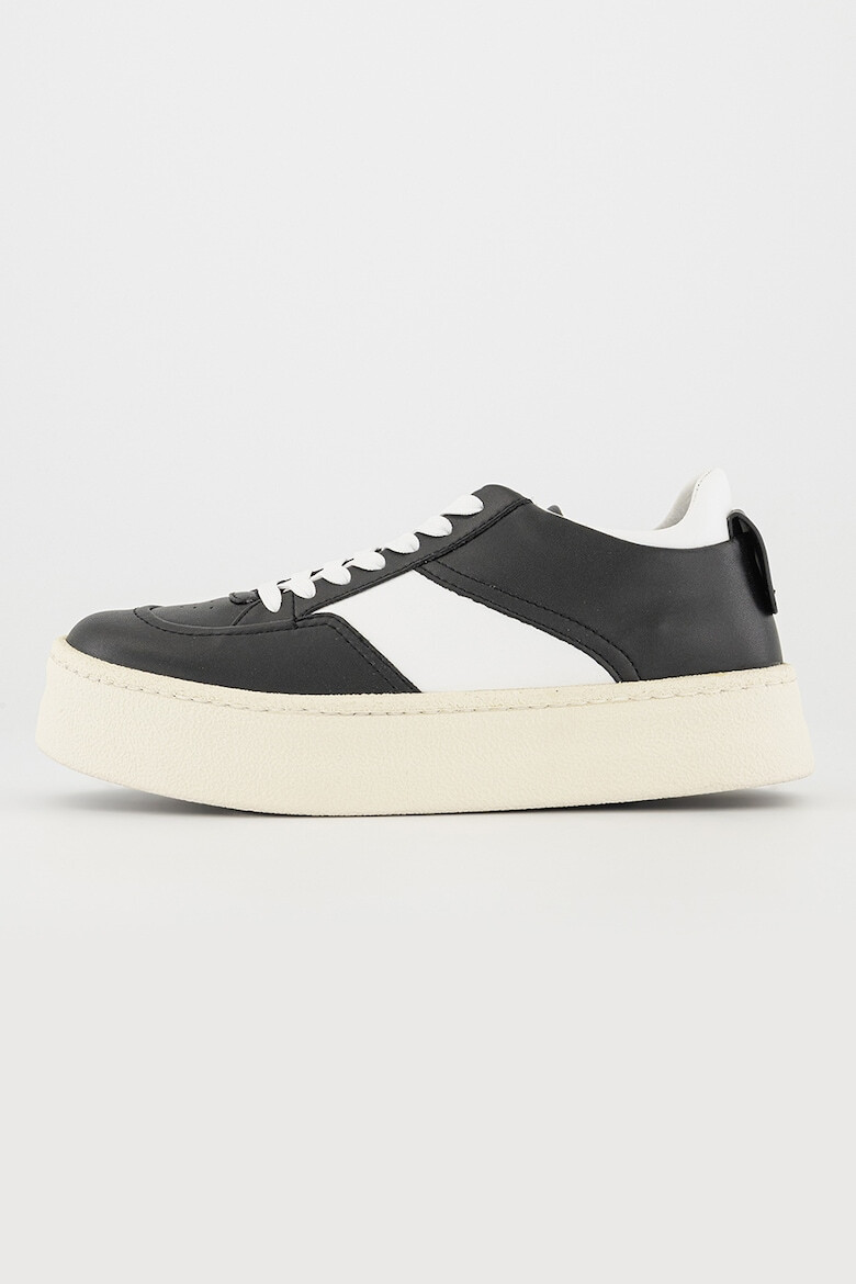 Emporio Armani Pantofi sport low-top de piele cu segmente laterale contrastante - Pled.ro