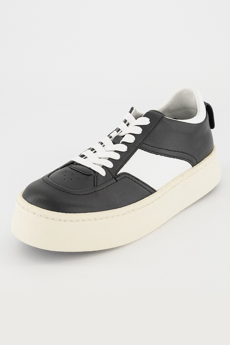 Emporio Armani Pantofi sport low-top de piele cu segmente laterale contrastante - Pled.ro