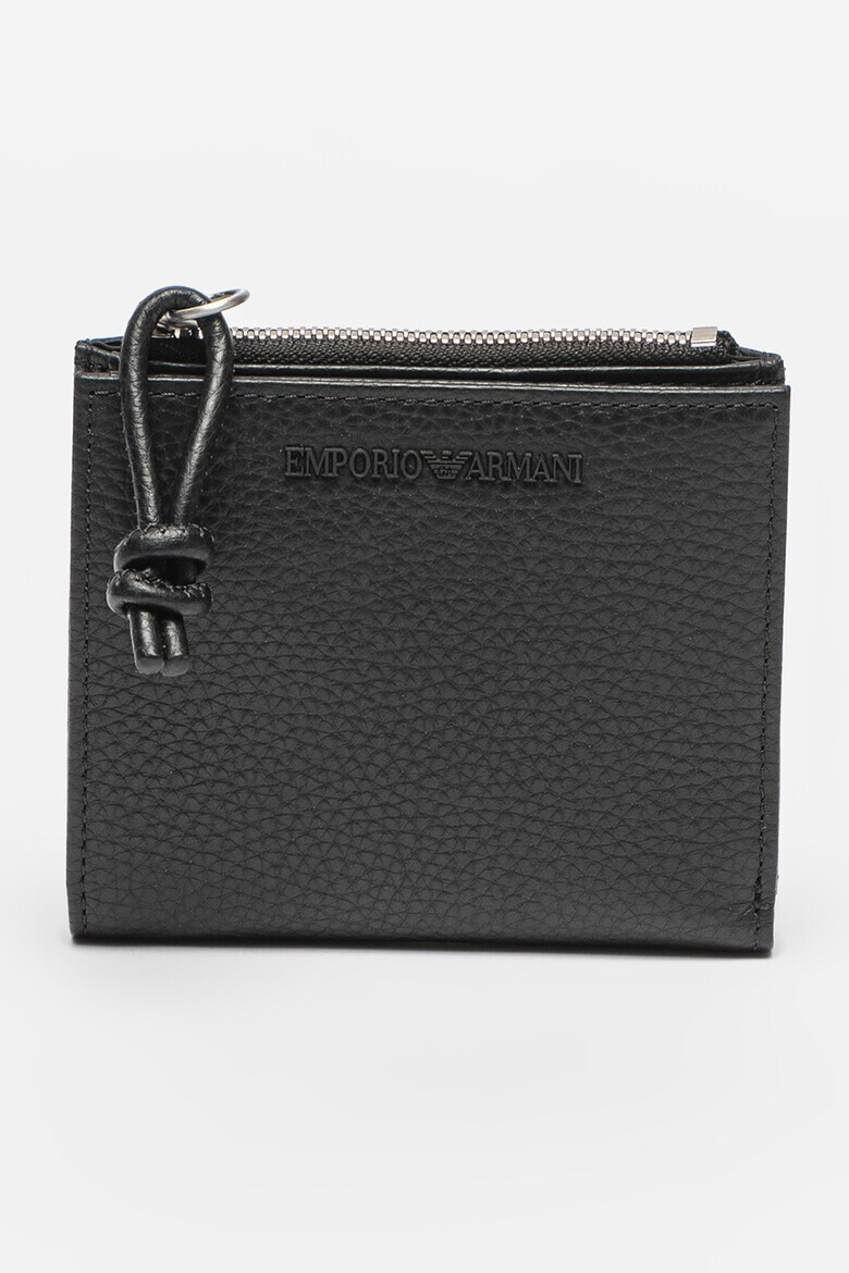 Emporio Armani Portofel de piele cu logo stantat - Pled.ro