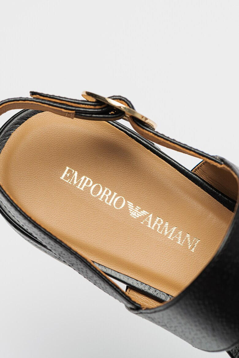 Emporio Armani Sandale de piele cu aspect texturat - Pled.ro