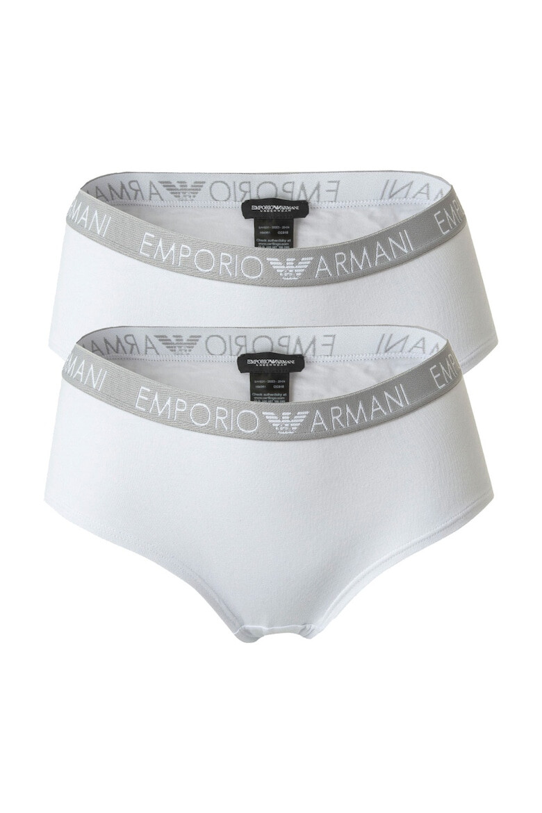 Emporio Armani Set de chiloti brazilieni cu banda logo in talie- 2 perechi - Pled.ro