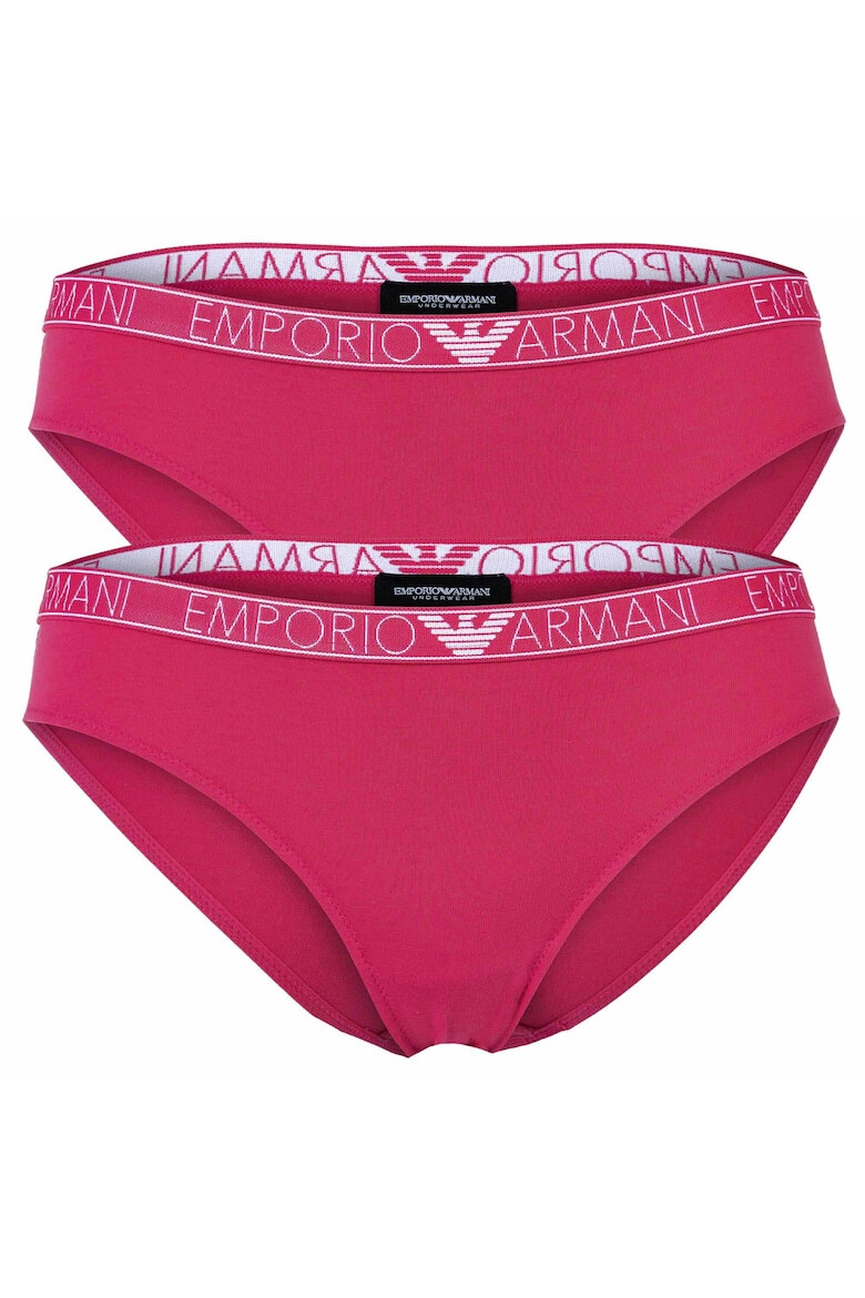 Emporio Armani Set de chiloti cu banda logo in talie - 2 perechi - Pled.ro