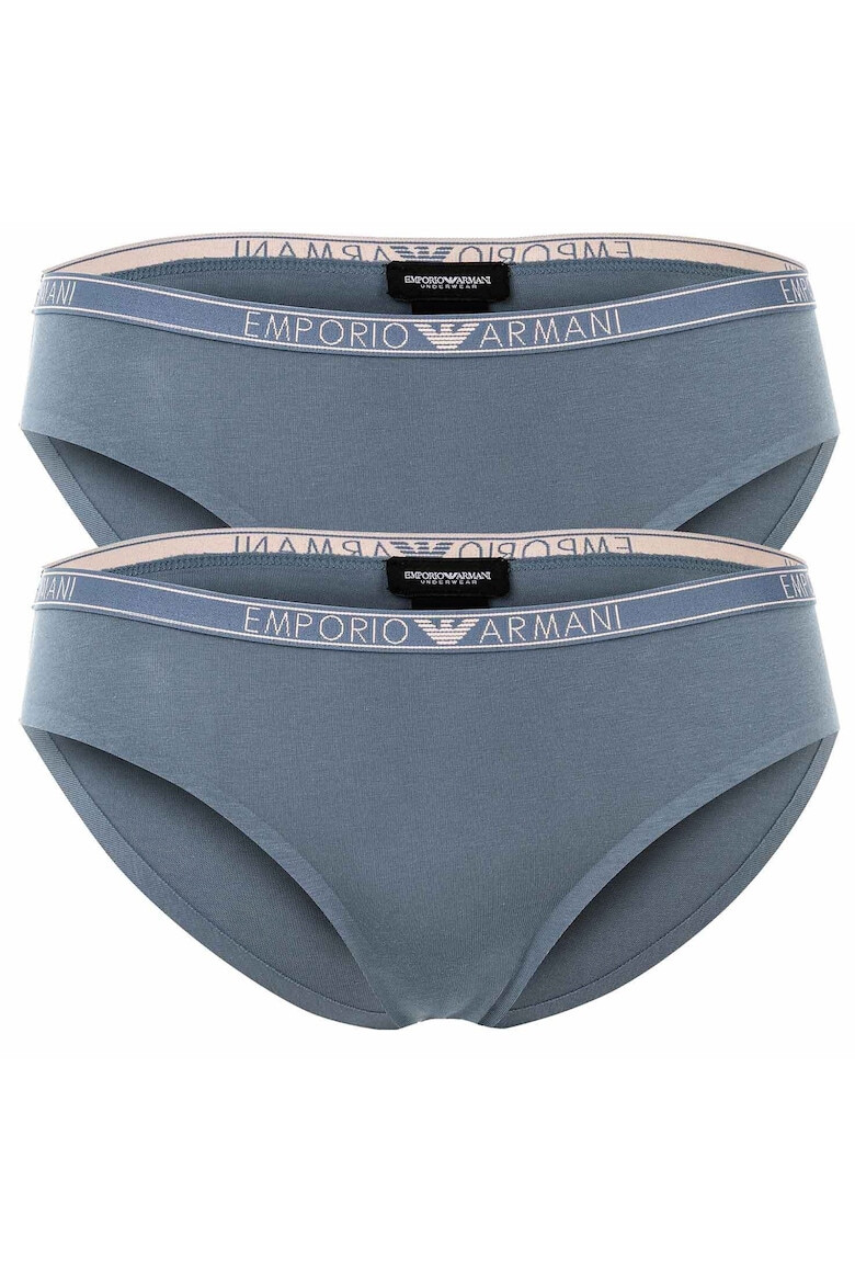 Emporio Armani Set de chiloti cu banda logo in talie - 2 perechi - Pled.ro