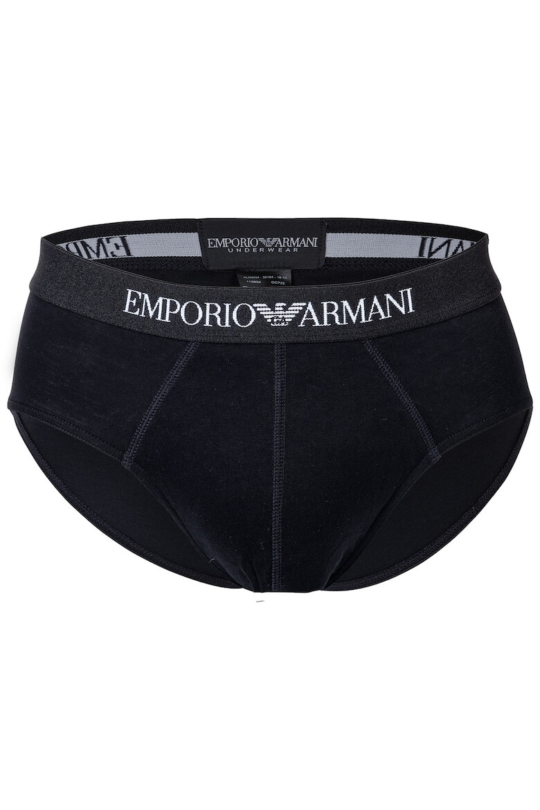 Emporio Armani Set de chiloti cu banda logo in talie - 3 perechi - Pled.ro