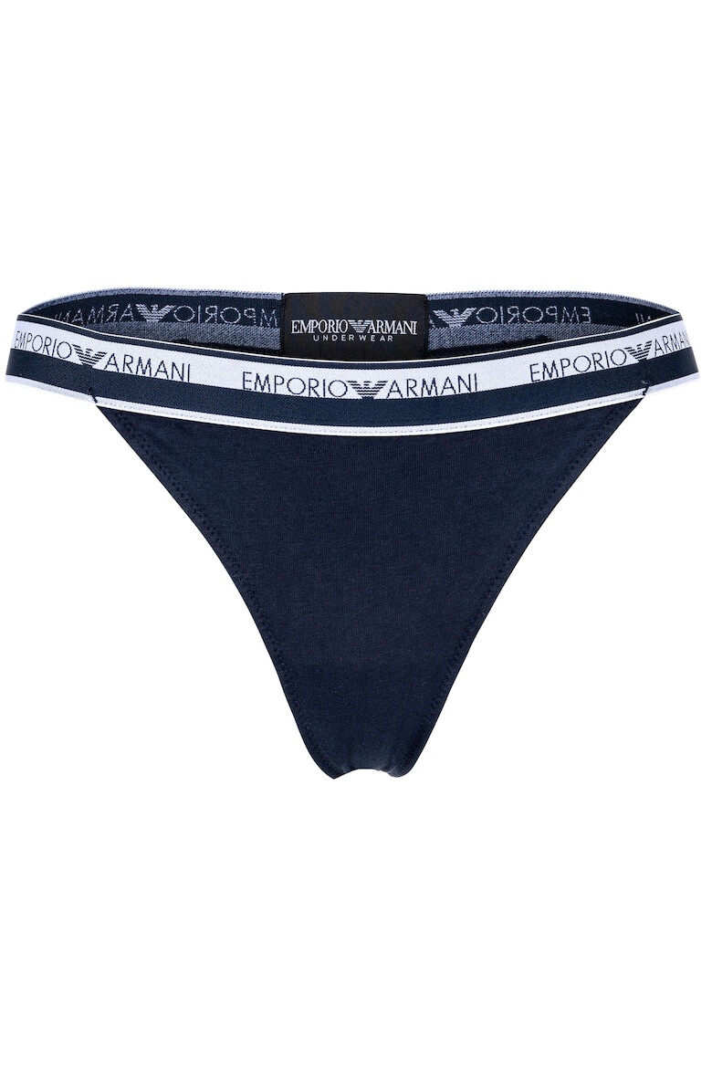 Emporio Armani Set de chiloti tanga cu banda logo in talie - 2 perechi - Pled.ro