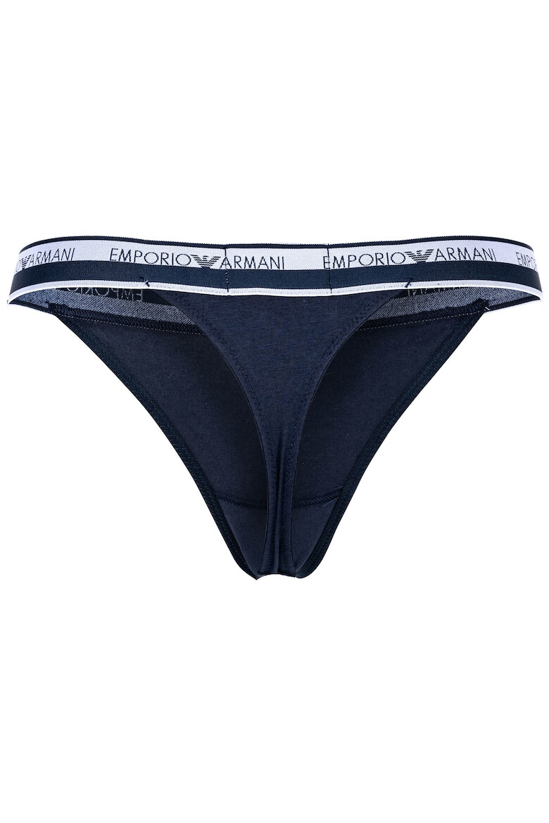 Emporio Armani Set de chiloti tanga cu banda logo in talie - 2 perechi - Pled.ro