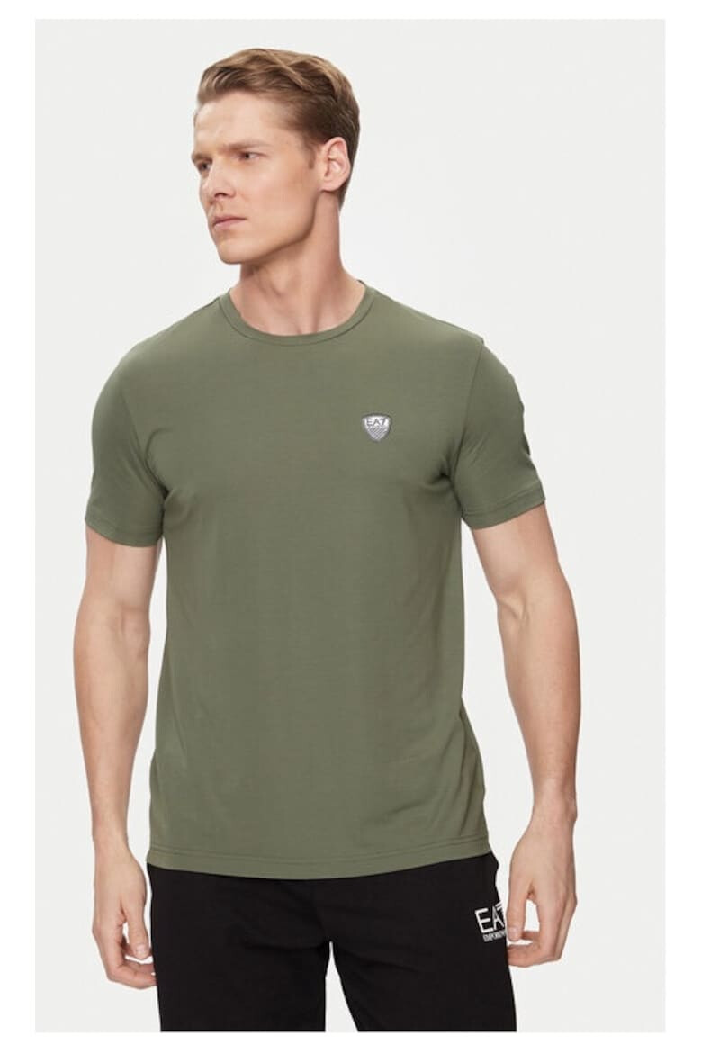 Emporio Armani Tricou barbati 535155 Verde Viscoza - Pled.ro