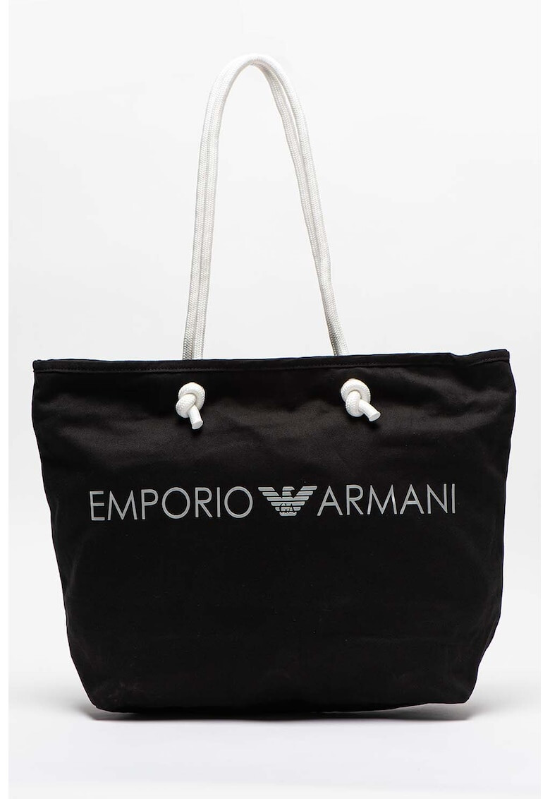 Emporio Armani Underwear Geanta de plaja cu imprimeu logo - Pled.ro