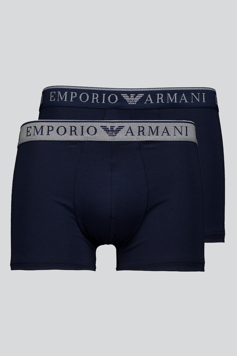 Emporio Armani Underwear Set de boxeri cu banda logo in talie - 2 perechi - Pled.ro