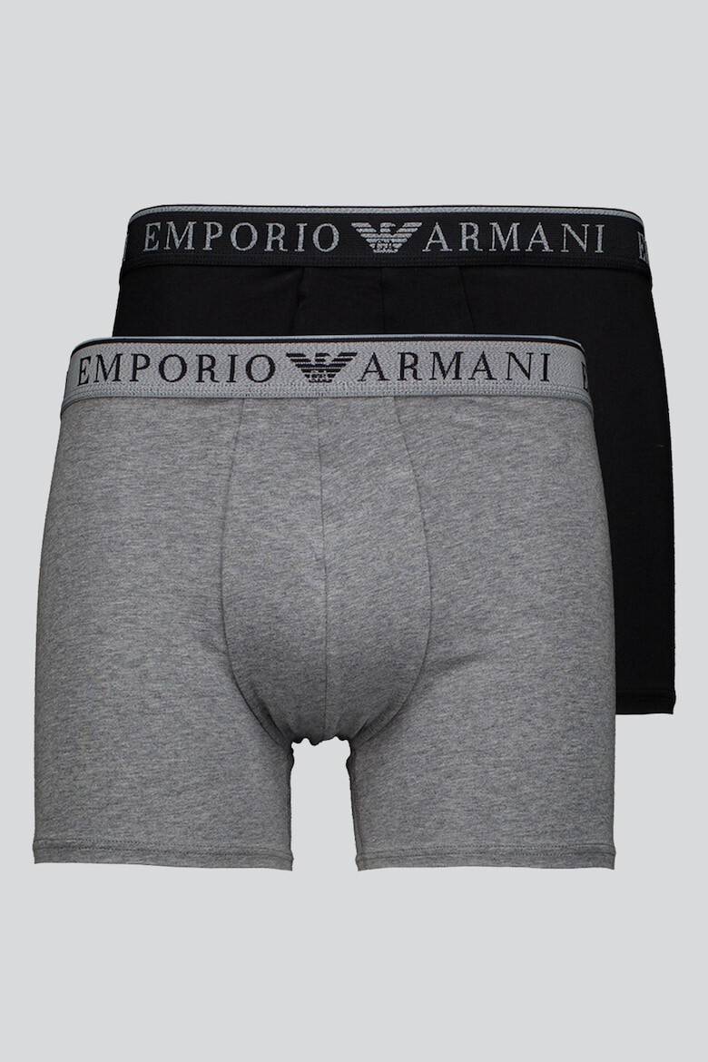 Emporio Armani Underwear Set de boxeri cu banda logo in talie - 2 perechi - Pled.ro