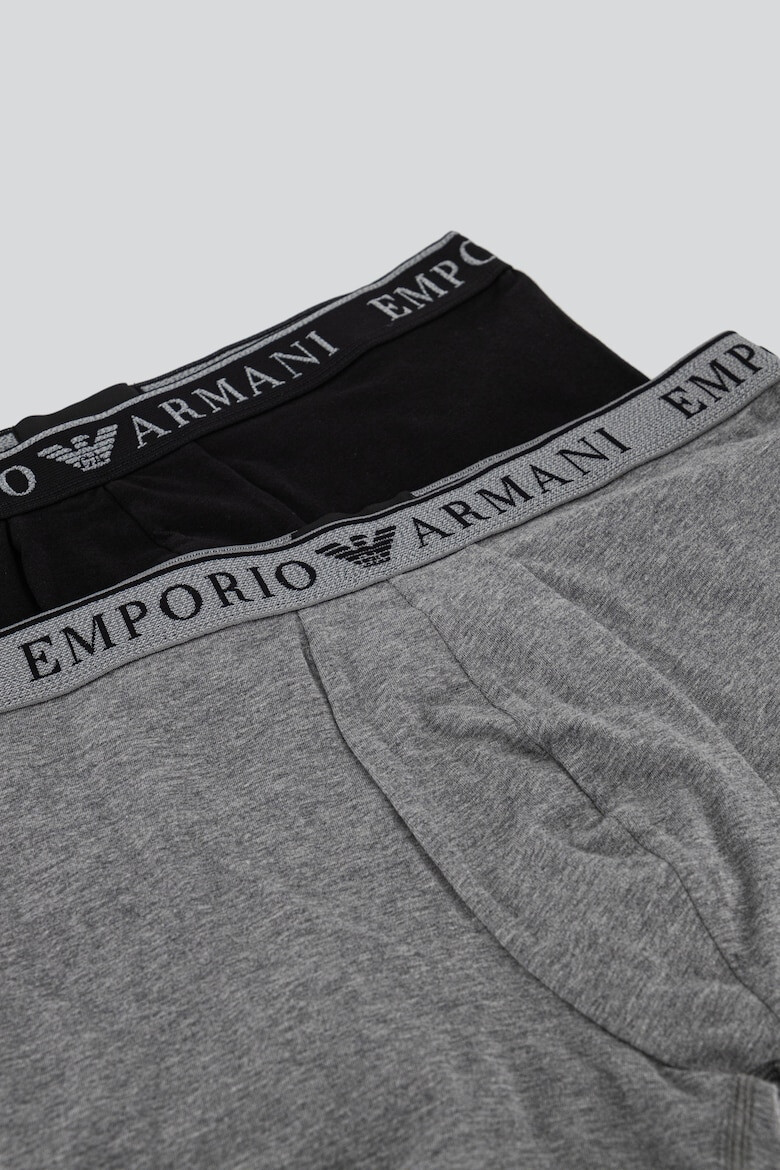 Emporio Armani Underwear Set de boxeri cu banda logo in talie - 2 perechi - Pled.ro