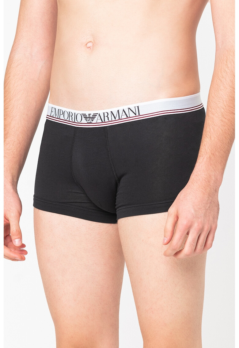 Emporio Armani Underwear Set de boxeri cu banda logo in talie - 3 perechi - Pled.ro