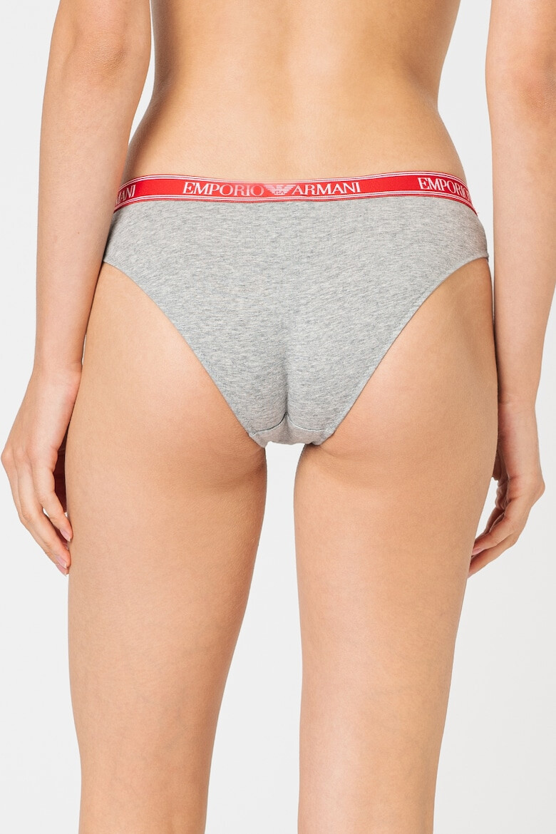 Emporio Armani Underwear Set de chiloti brazilieni cu banda logo in talie - 2 perechi - Pled.ro