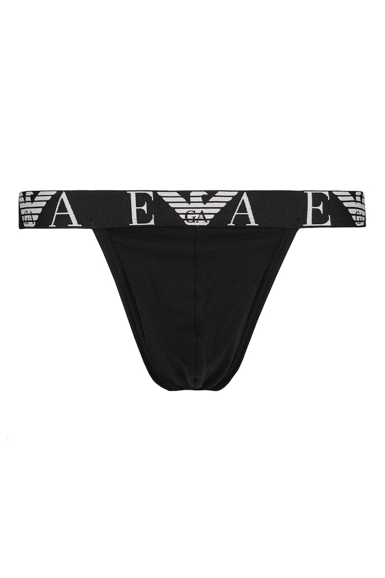 Emporio Armani Underwear Set de chiloti cu banda logo in talie -2 perechi - Pled.ro