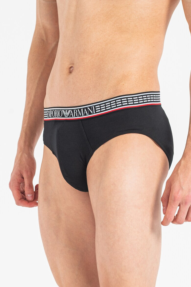 Emporio Armani Underwear Set de chiloti cu banda logo in talie - 3 perechi - Pled.ro