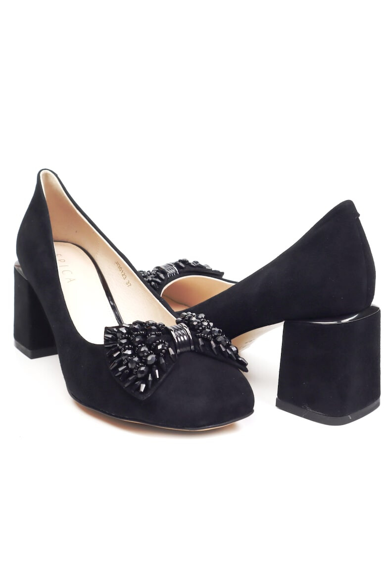 Epica Pantofi dama JIJI30123 01 I negru velur - Pled.ro