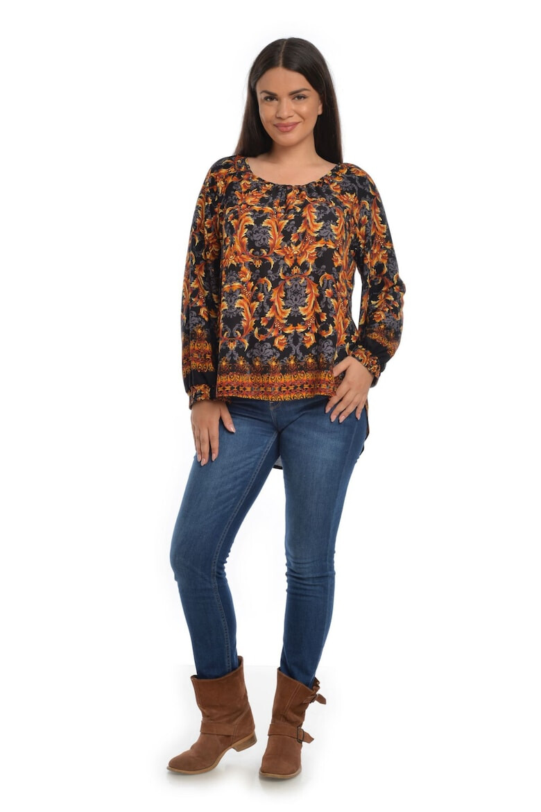 Eranthe 888136869-Bluza Dama Multicolora cu Imprimeu Combinat - Pled.ro