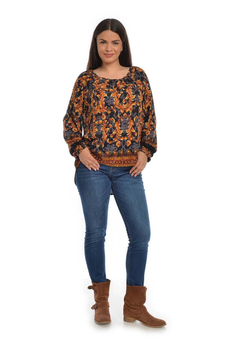 Eranthe 888136869-Bluza Dama Multicolora cu Imprimeu Combinat - Pled.ro