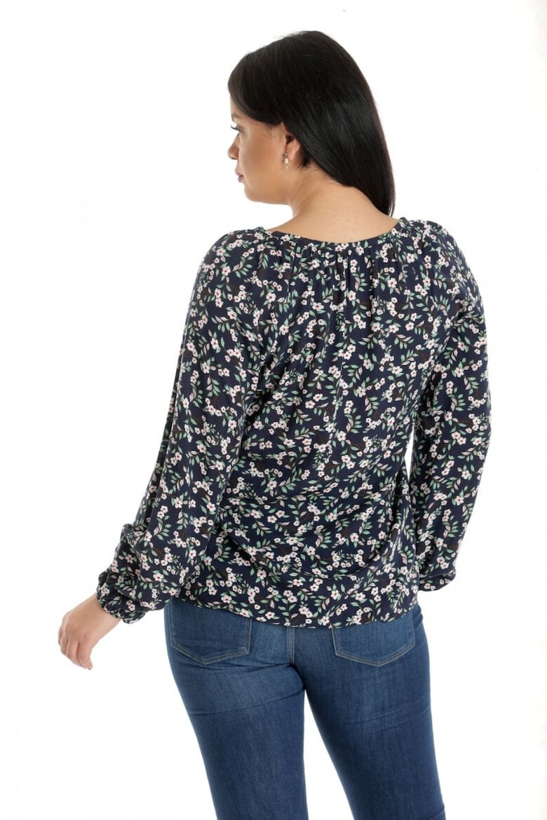 Eranthe 888141926-Bluza Dama tip IE Bleumarin cu imprimeu Floral - Pled.ro