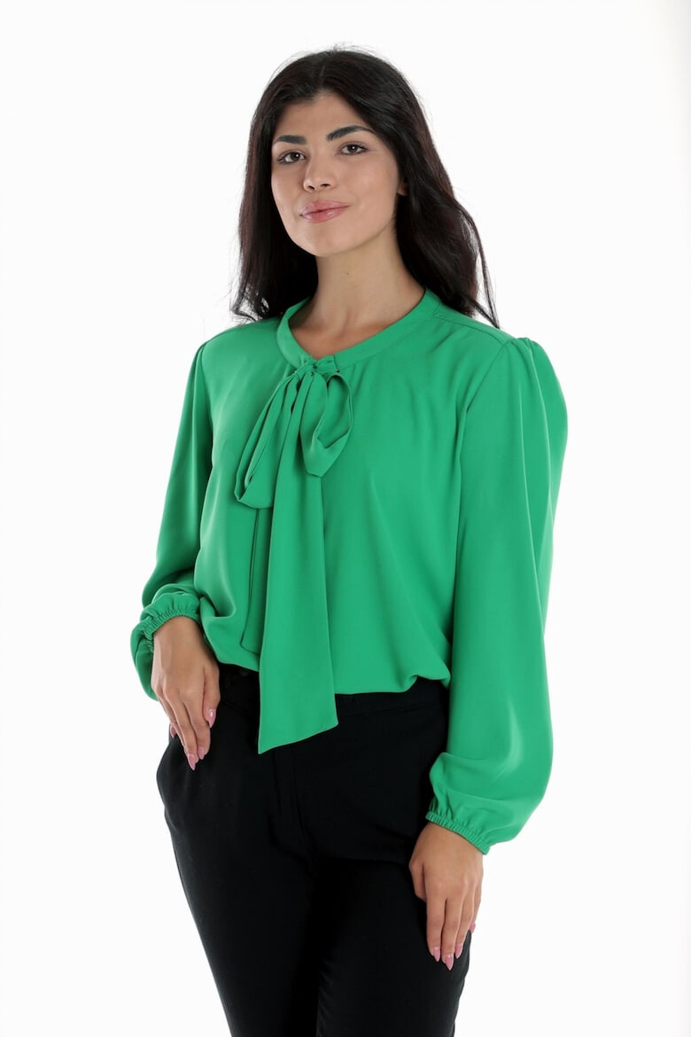 Eranthe 888144255-Bluza Dama cu Maneca lunga Ampla cu Funda Verde - Pled.ro