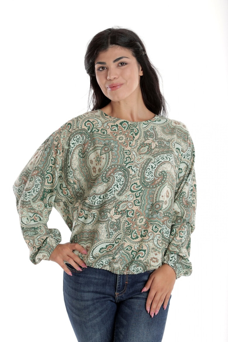 Eranthe 888144257-Bluza Dama cu Maneca lunga tip Kimono Verde - Pled.ro