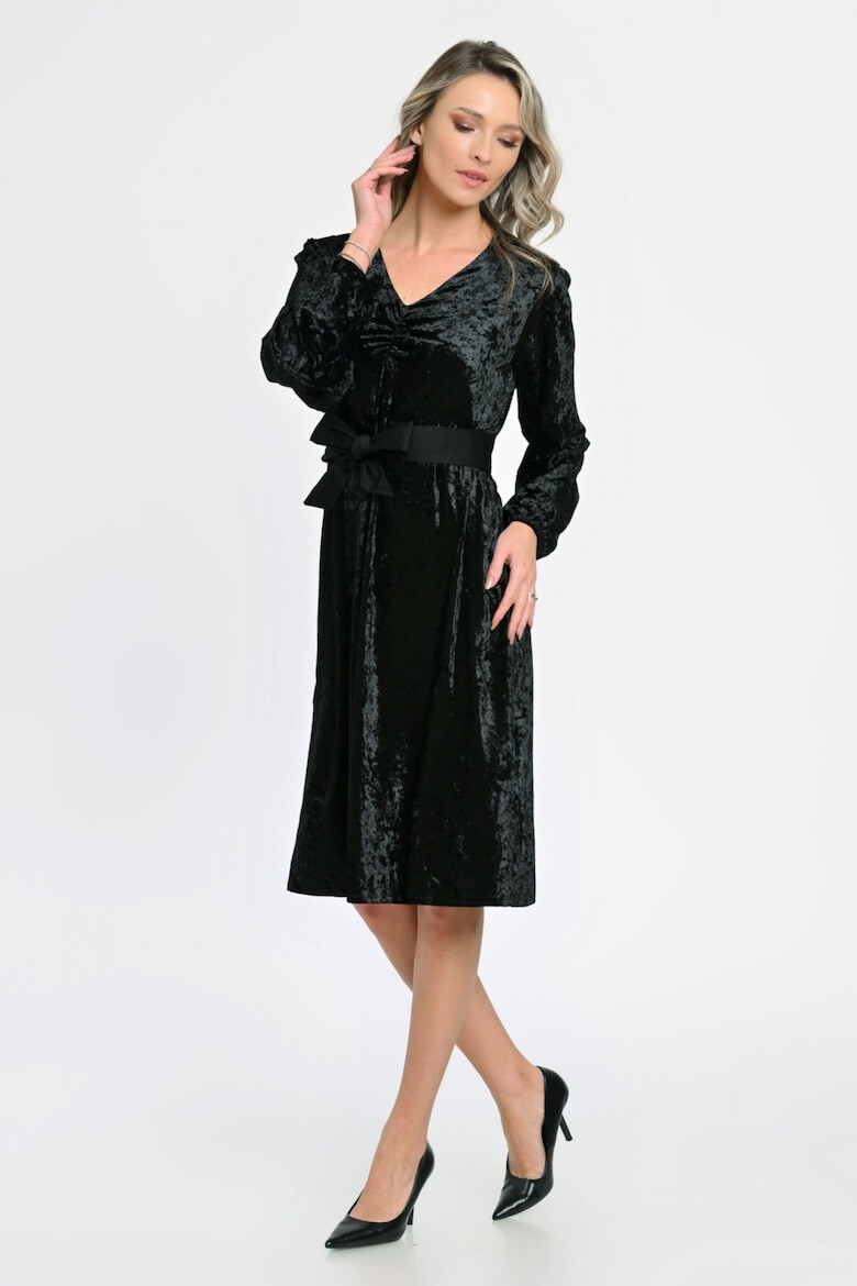 Eranthe 888144270-Rochie Medie Dama PQ85C Neagra - Pled.ro