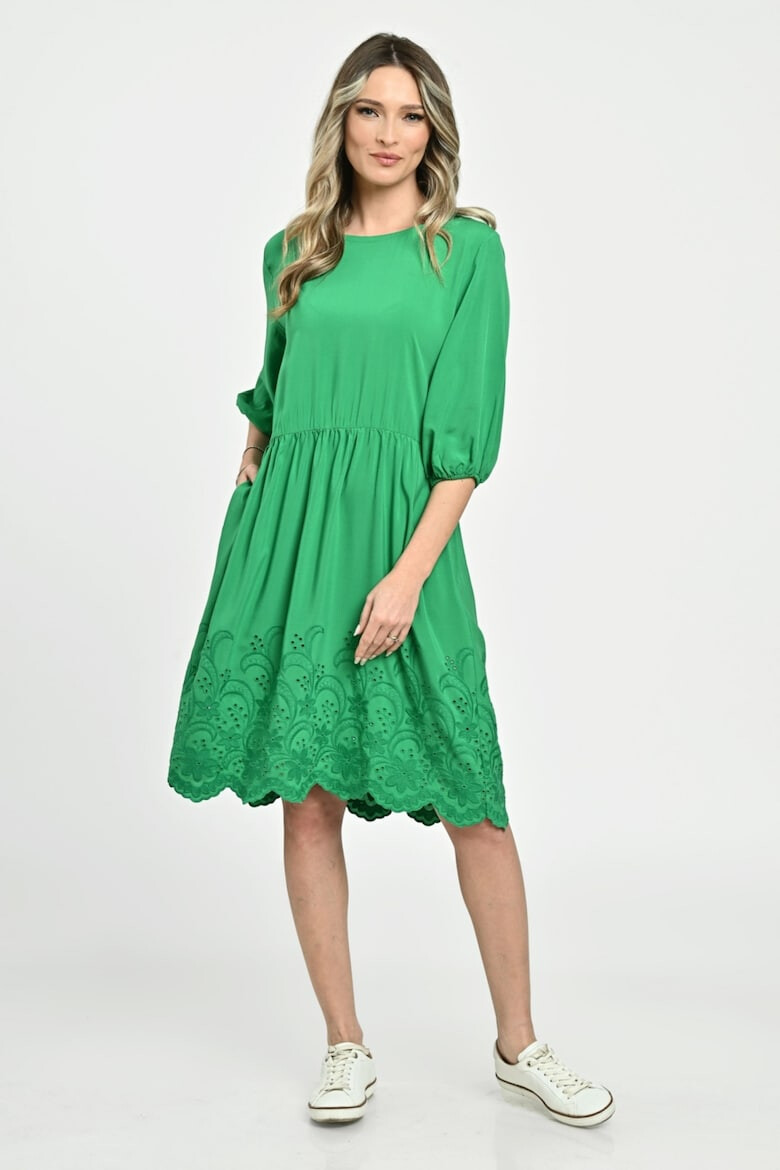 Eranthe 888144272-Rochie Medie Dama V262 Verde - Pled.ro