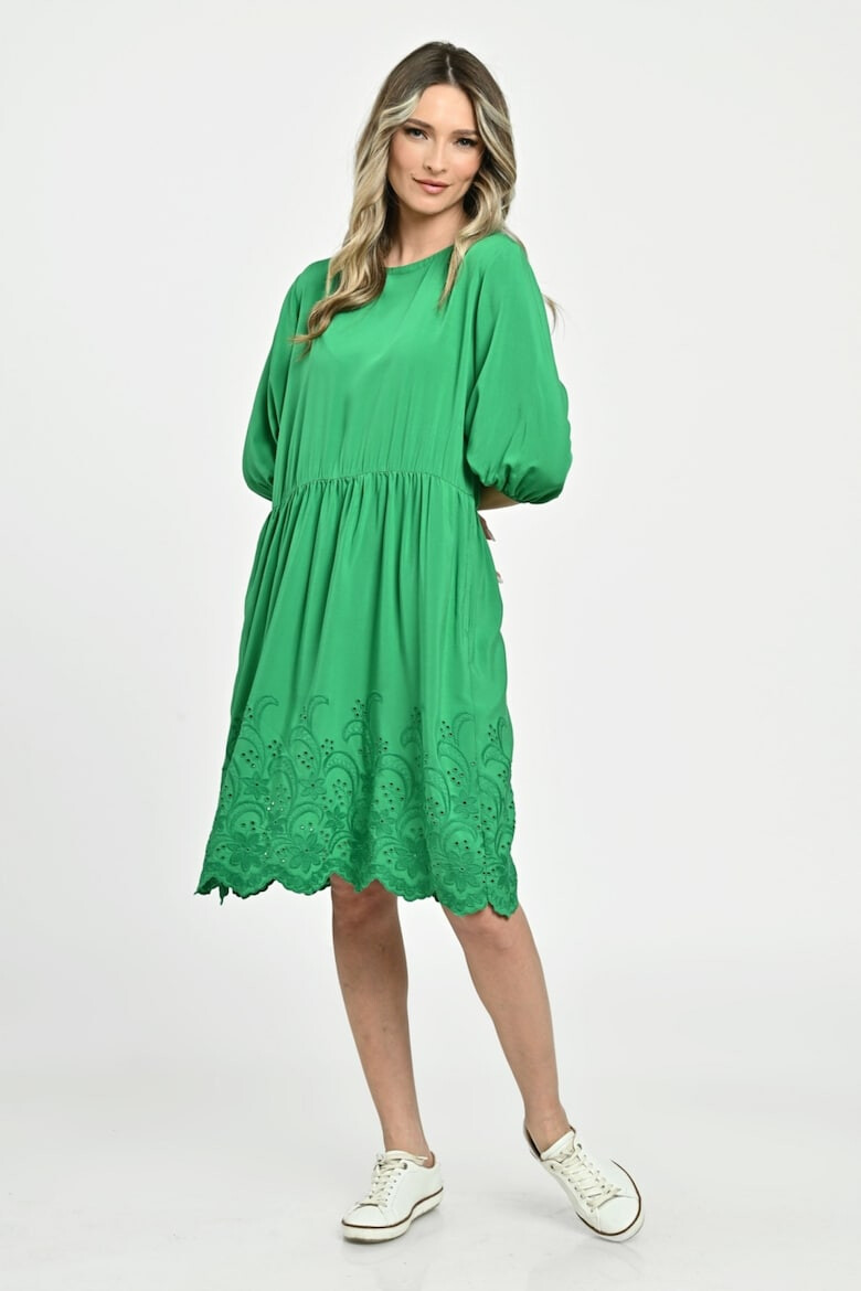 Eranthe 888144272-Rochie Medie Dama V262 Verde - Pled.ro