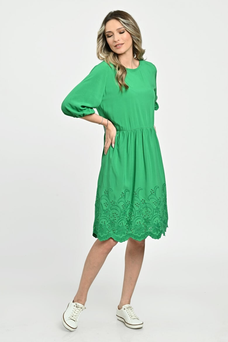 Eranthe 888144272-Rochie Medie Dama V262 Verde - Pled.ro