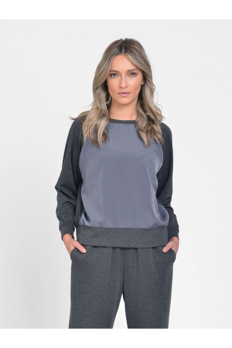 Eranthe Bluza sport casual dama gri inchis - Pled.ro