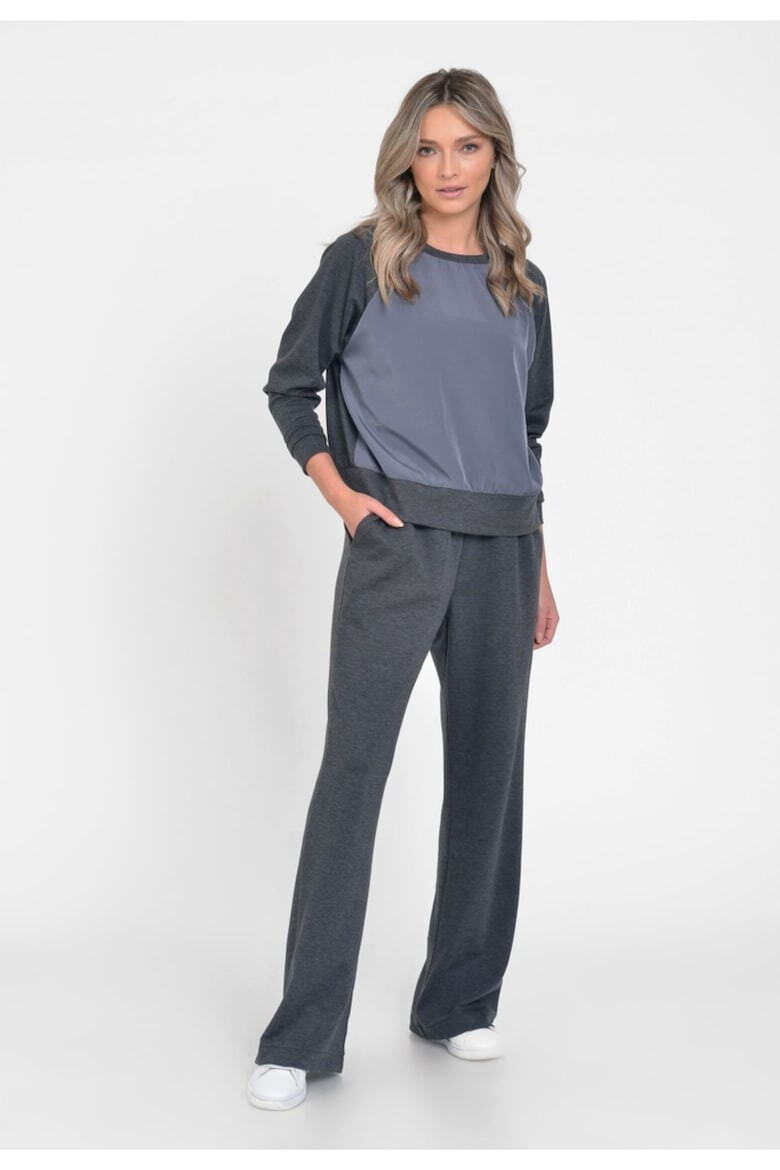 Eranthe Pantaloni Dama Casual-Sport Gri Inchis - Pled.ro