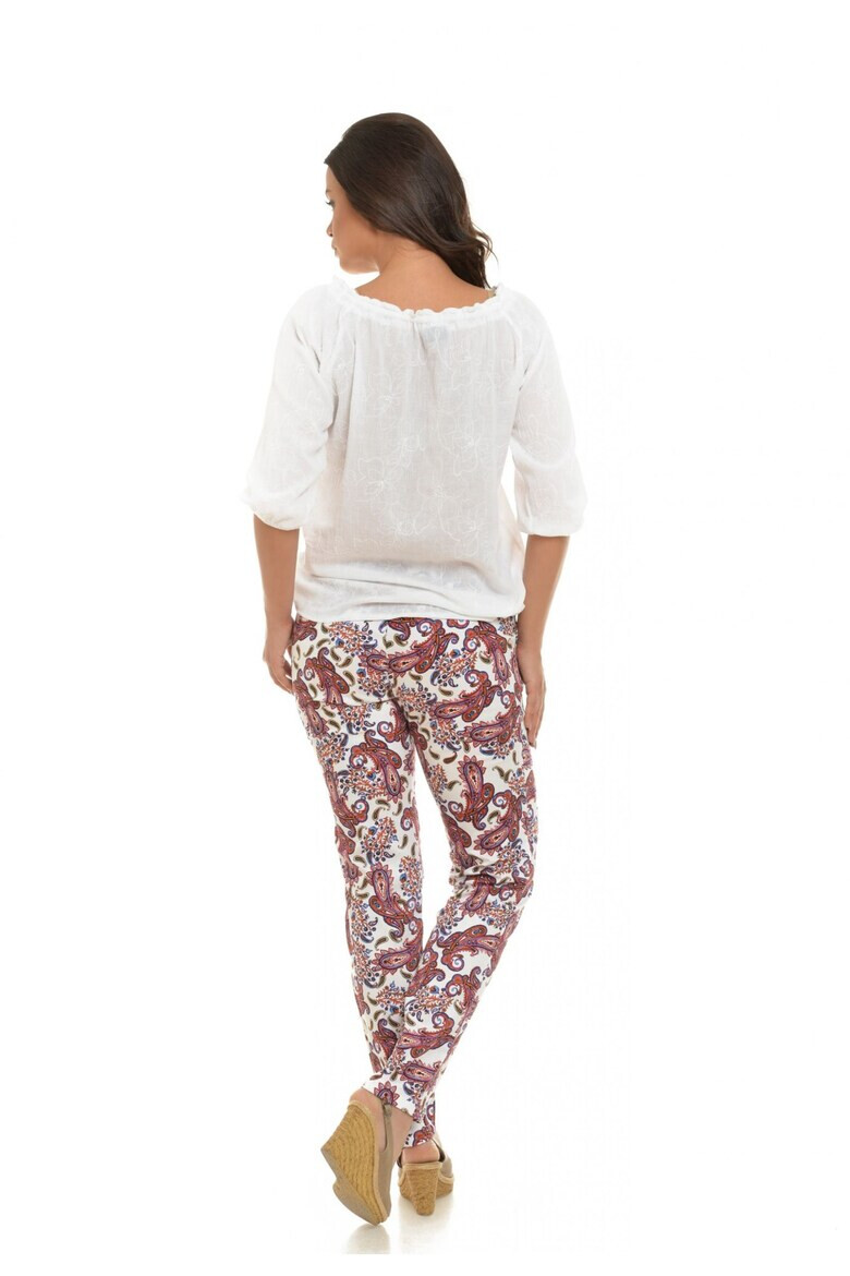 Eranthe Pantaloni drepti paisley - floral - Pled.ro