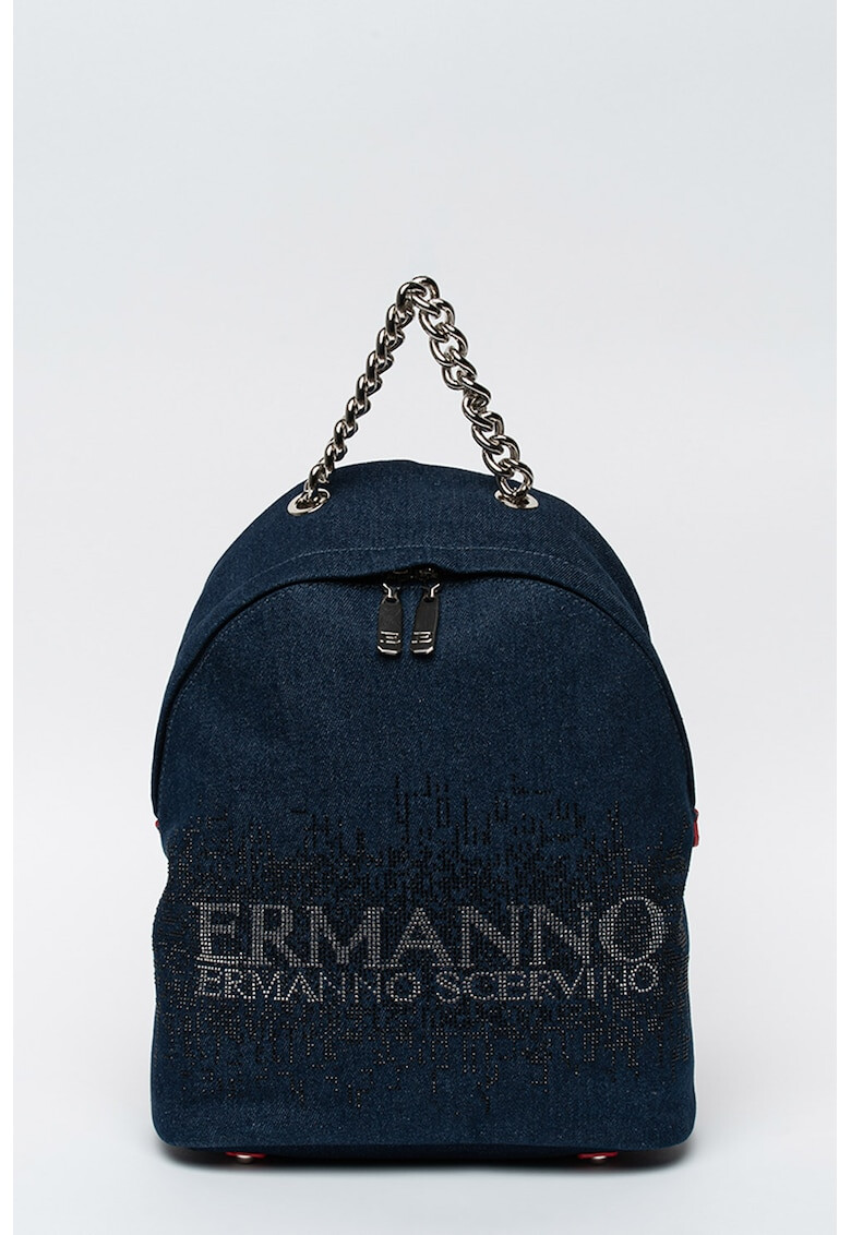 Ermanno Scervino Rucsac din denim cu aplicatii cu strasuri Gaia - Pled.ro