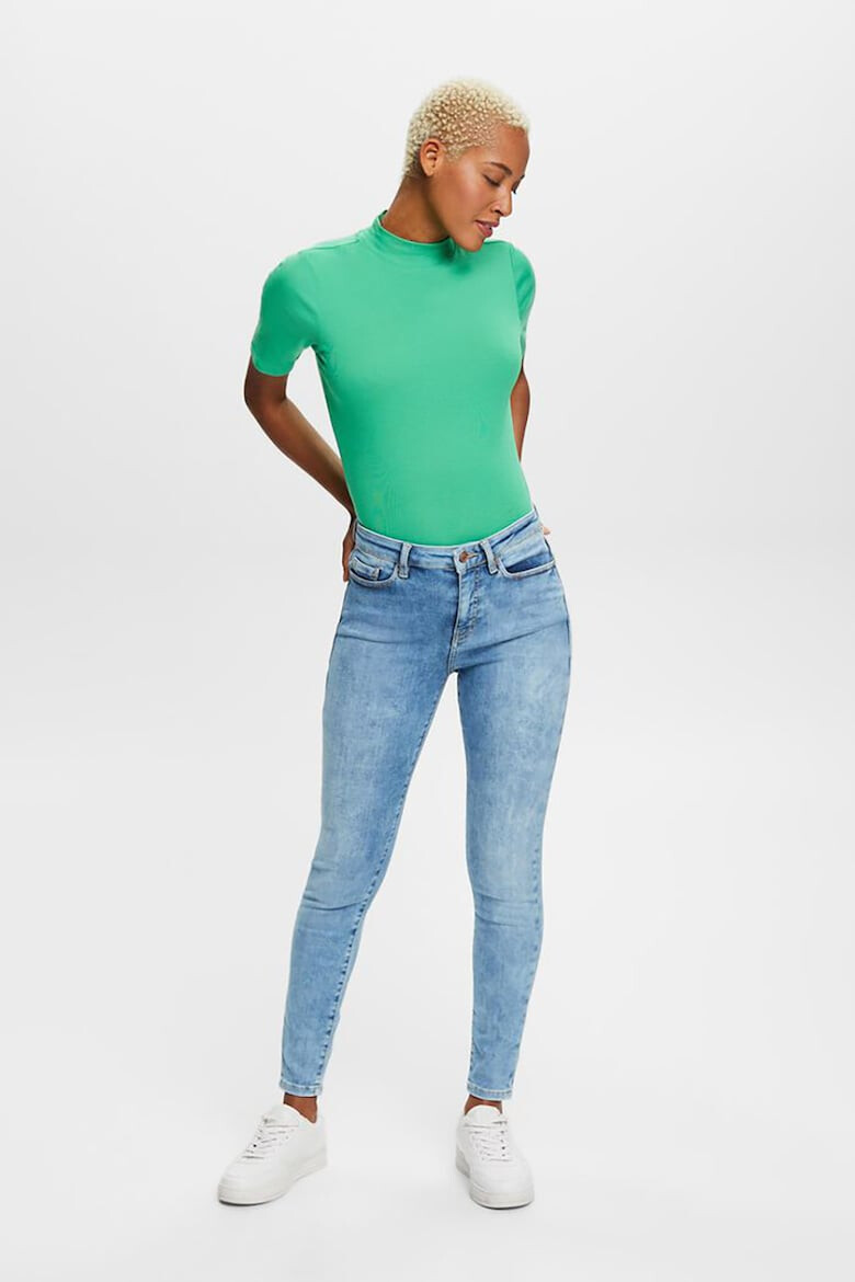 Esprit Blugi skinny cu aspect decolorat - Pled.ro