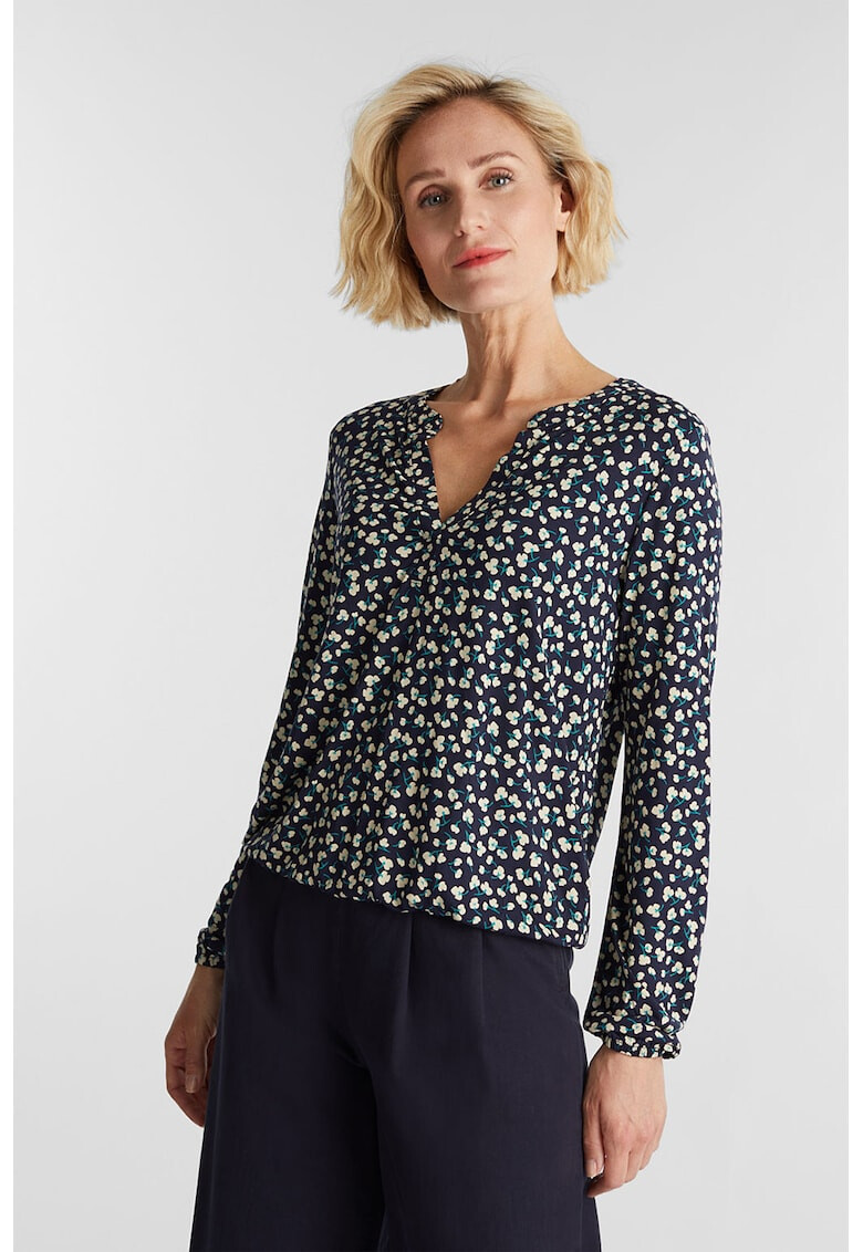 Esprit Bluza cu model si decolteu in V - Pled.ro