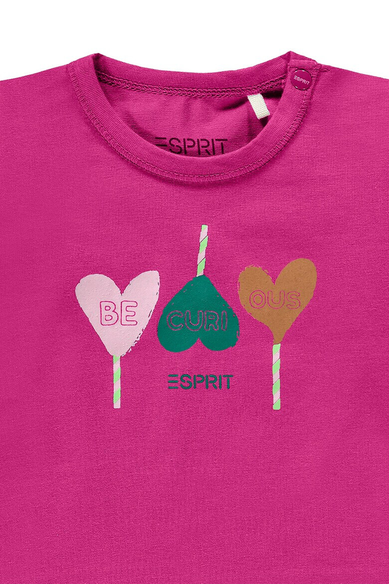 Esprit Bluza din amestec de bumbac organic cu imprimeu - Pled.ro