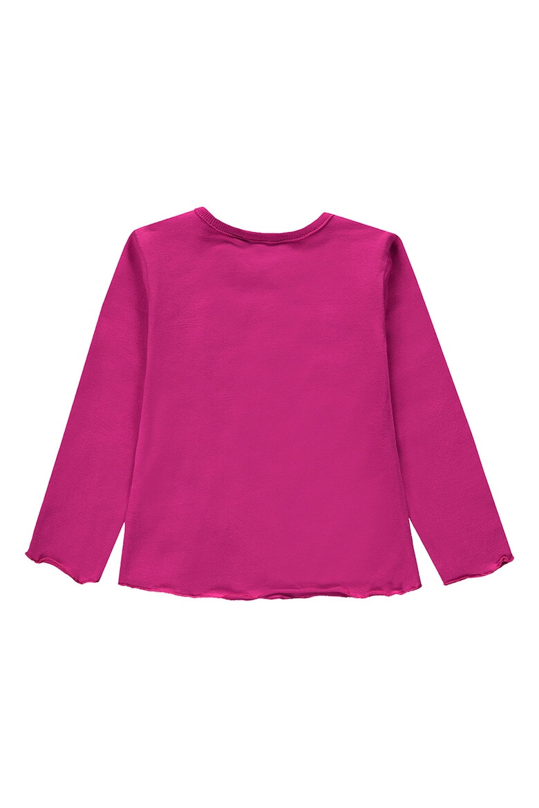 Esprit Bluza din amestec de bumbac organic cu imprimeu text - Pled.ro