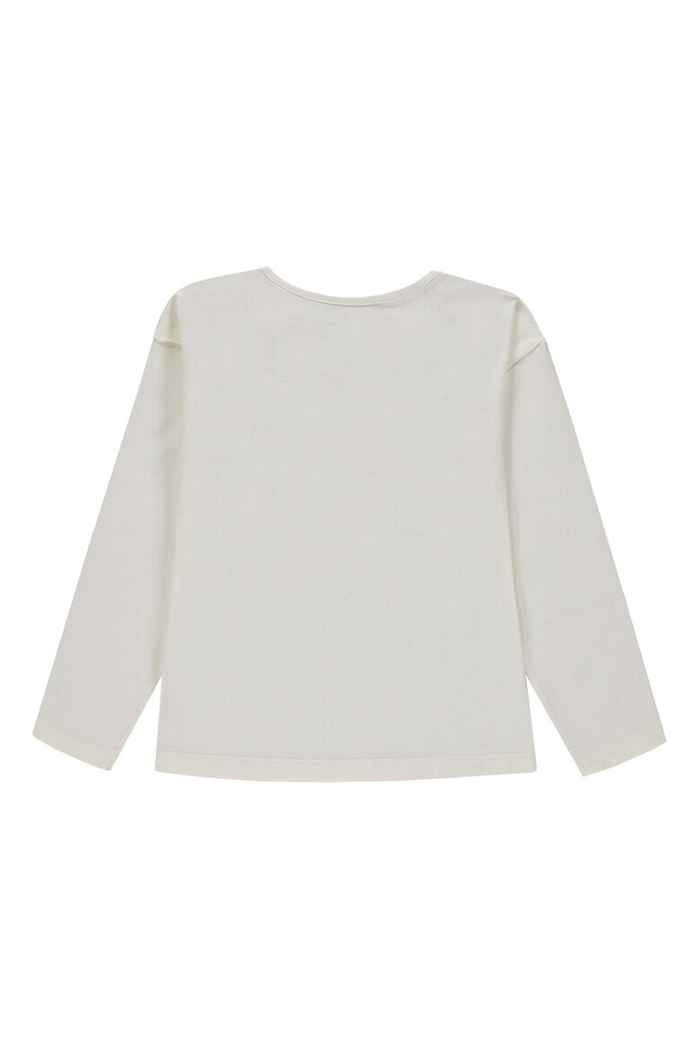 Esprit Bluza din amestec de bumbac organic cu text - Pled.ro