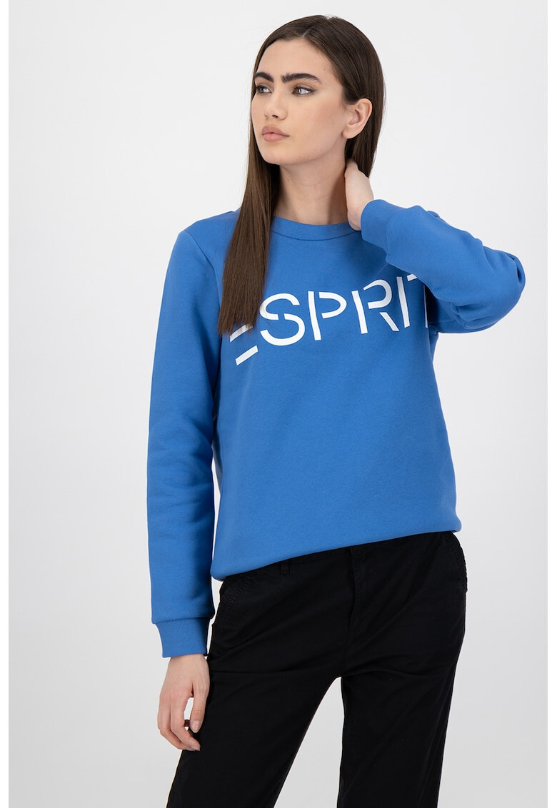 Esprit Bluza sport cu imprimeu logo - Pled.ro