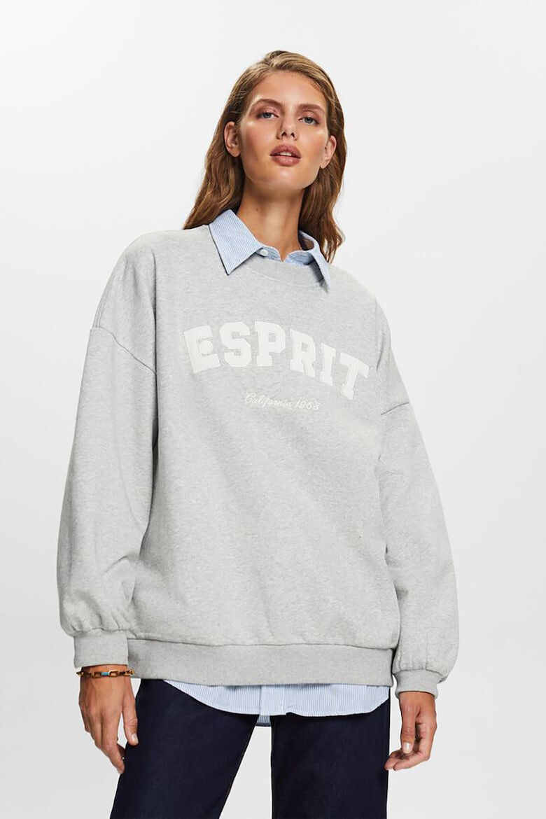 Esprit Bluza sport supradimensionata cu logo - Pled.ro