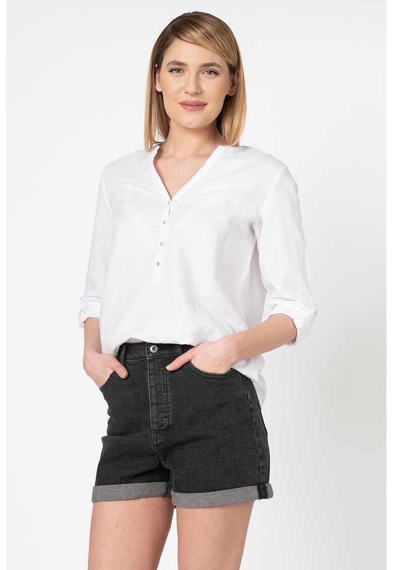 Esprit Bluza tip tunica relaxed fit din amestec de in - Pled.ro