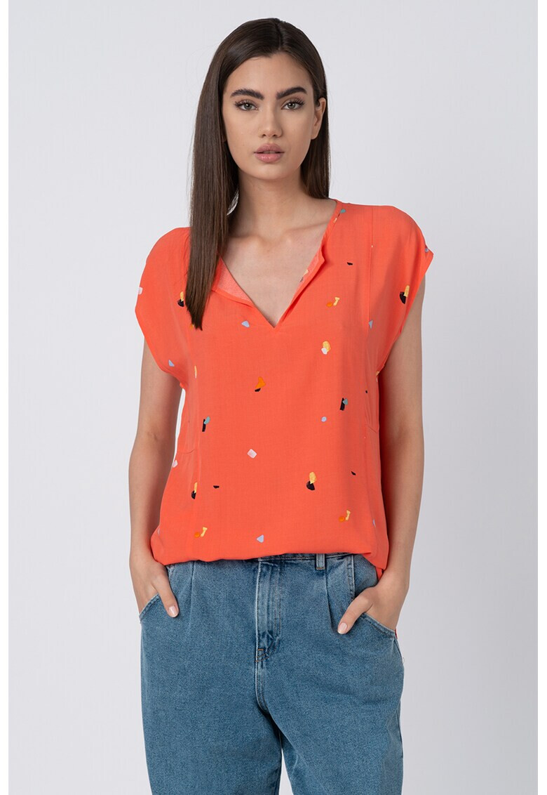 Esprit Bluza vaporoasa cu model abstract - Pled.ro