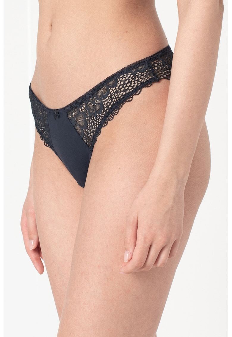 ESPRIT Bodywear Chiloti tanga cu insertii de dantela - Pled.ro